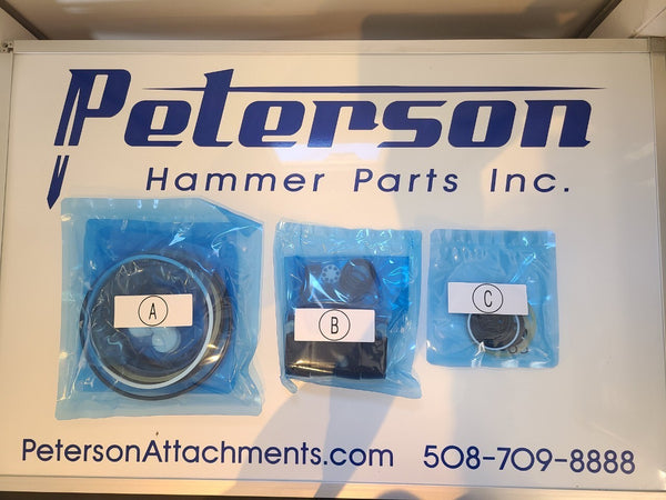 KF22 F22 HYDRAULIC BREAKER HAMMER SEAL KIT(A+B+C) TO FIT KENT FRD FURUKAWA