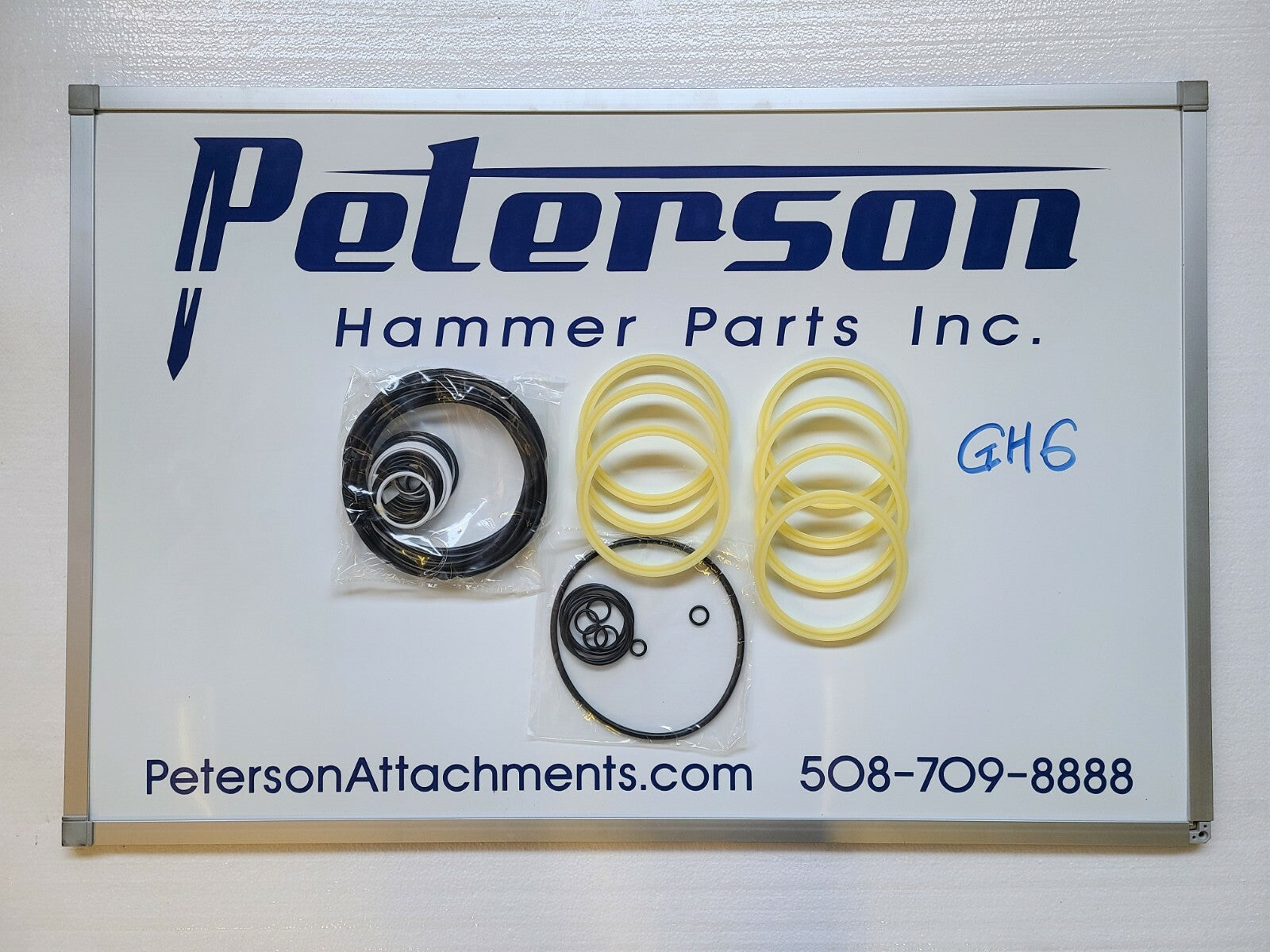 NPK GH6 HYDRAULIC BREAKER HAMMER SEAL KIT W/WHITE RINGS