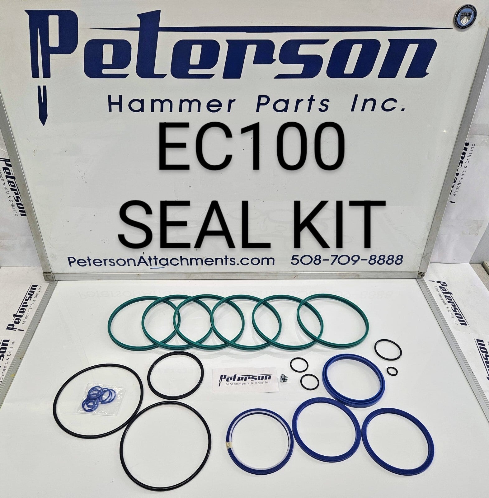 EPIROC ATLAS COPCO EC100 HYDRAULIC BREAKER HAMMER SEAL KIT - Peterson Attachments
