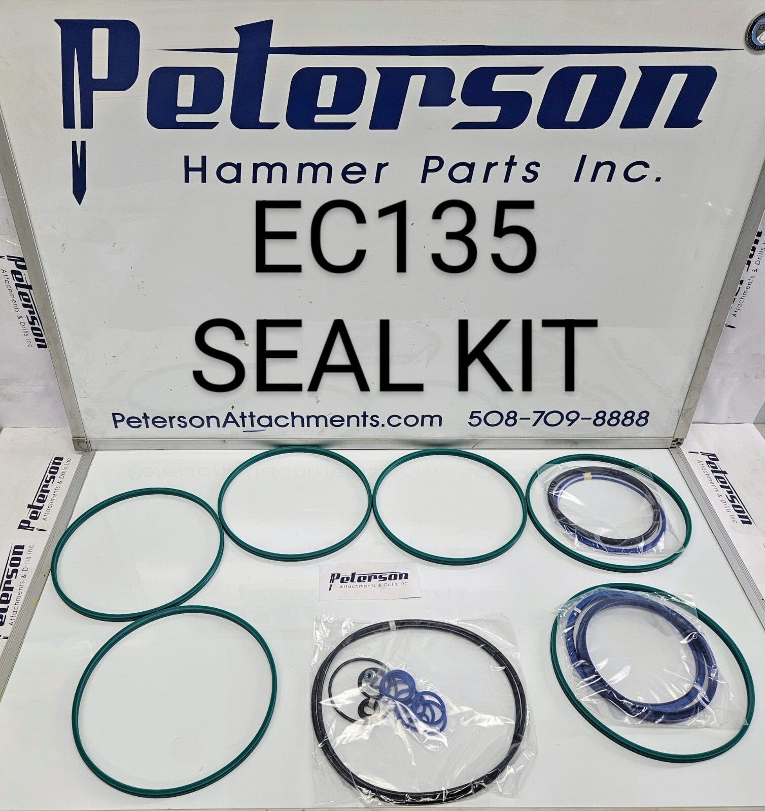 EPIROC ATLAS COPCO EC135 HYDRAULIC BREAKER HAMMER SEAL KIT - Peterson Attachments