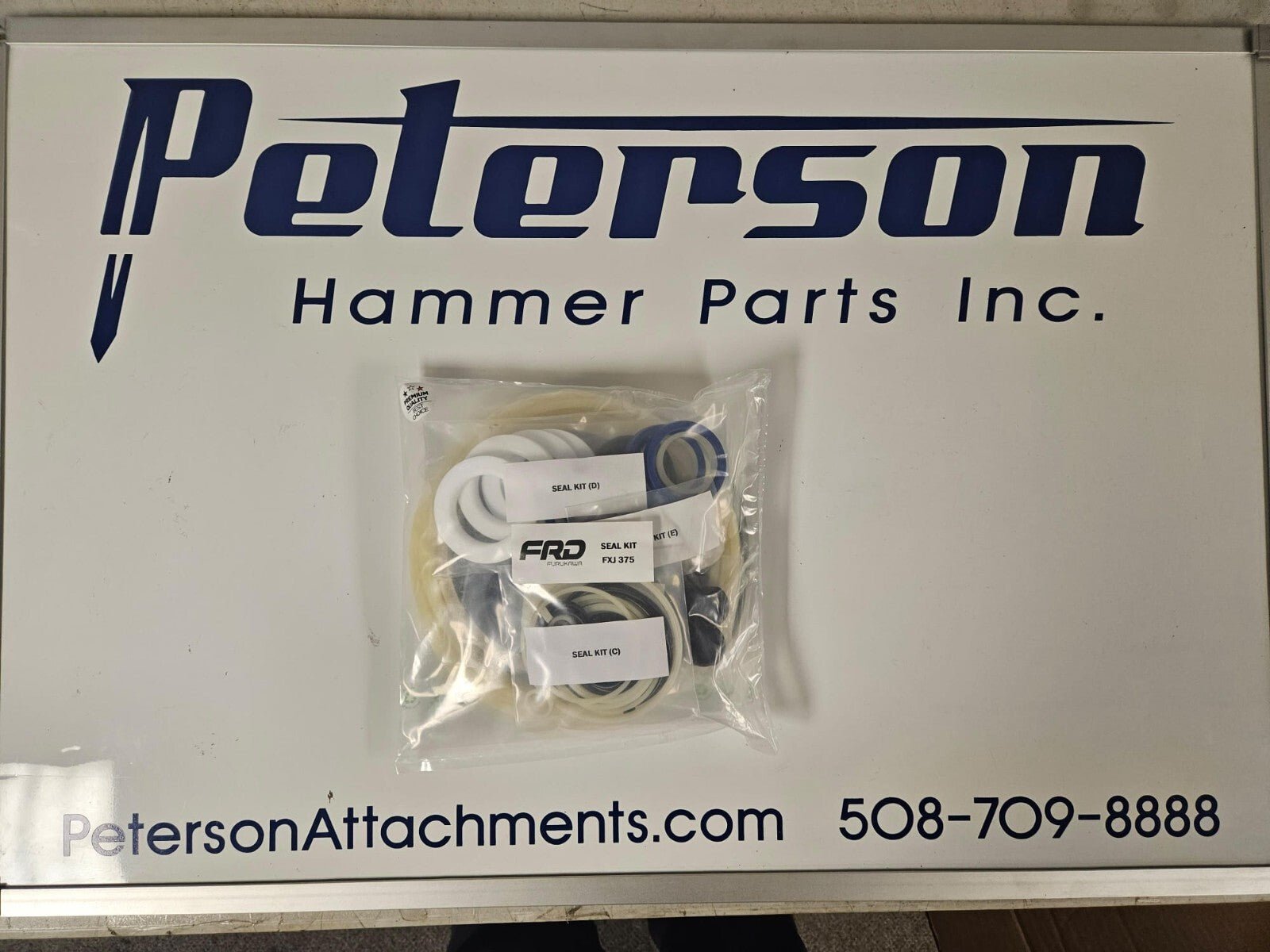 KENT FRD FURUKAWA FXJ375 (A+B+C+D+E) HYDRAULIC BREAKER HAMMER SEAL KIT - Peterson Attachments