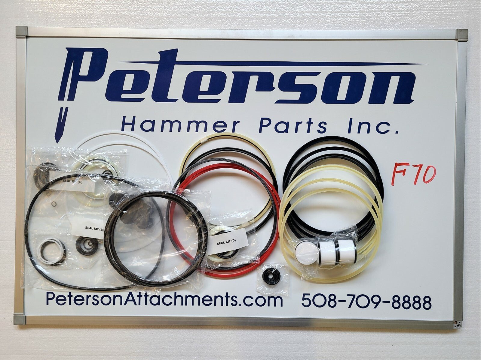KF70 F70 HYDRAULIC BREAKER HAMMER SEAL KIT TO FIT KENT FRD FURUKAWA - Peterson Attachments