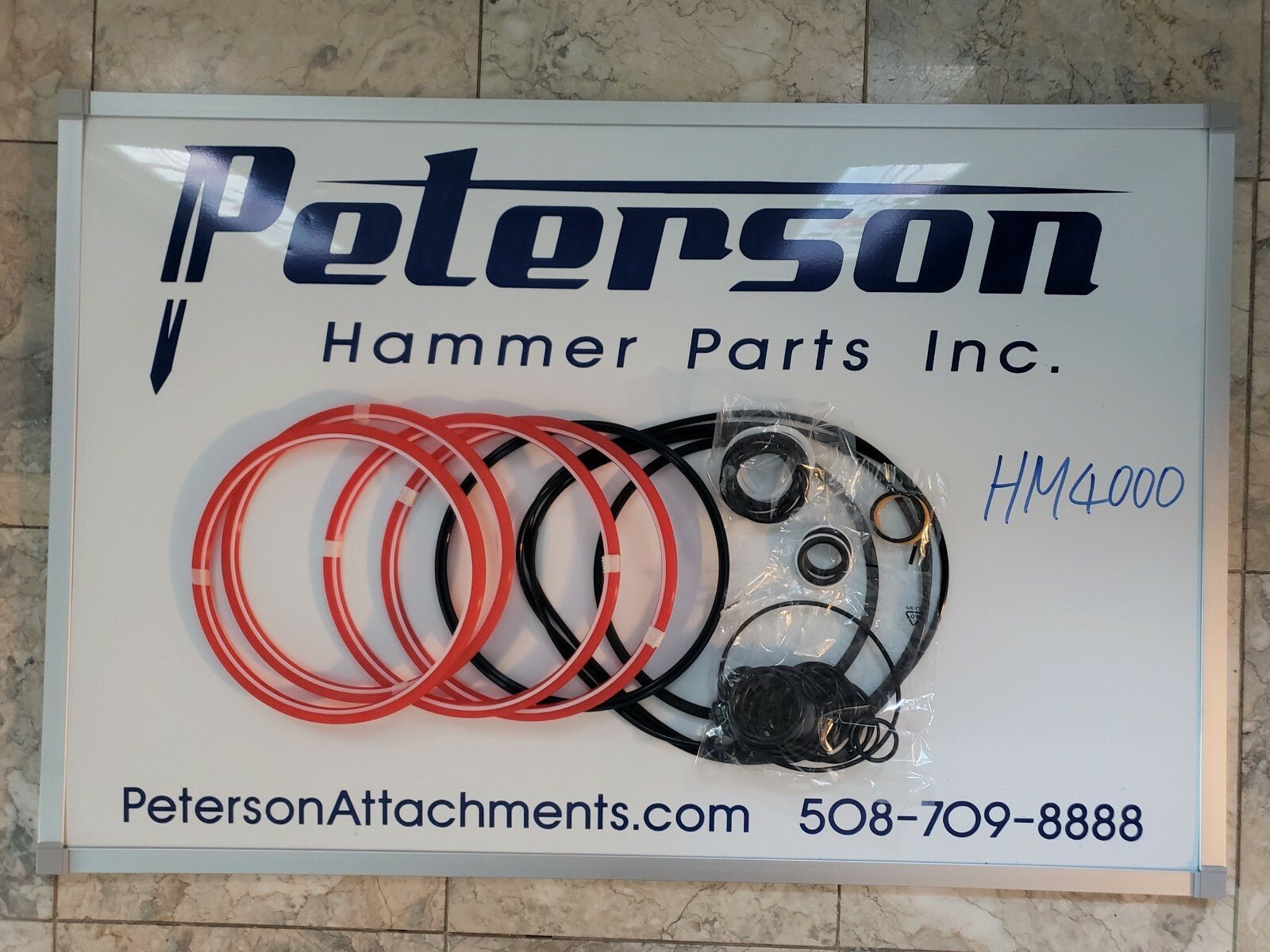Krupp HM4000 Atlas Copco HB7000 HYDRAULIC BREAKER HAMMER SEAL KIT - Peterson Attachments