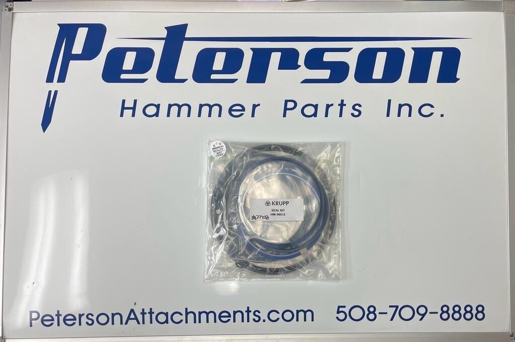 Krupp HM960-2 HYDRAULIC BREAKER HAMMER SEAL KIT - Peterson Attachments